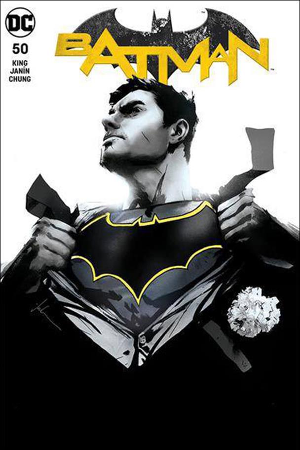Batman (2016) issue 50-TL Jock Forbidden Planet Monochrome Cover