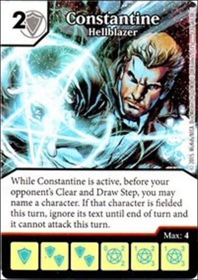 DC Comics Dice Masters Justice League  card 137 Constantine - Hellblazer