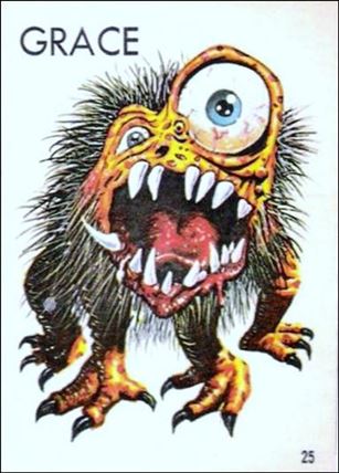 Ugly Stickers (1965) (Base Set) card 25-C Grace