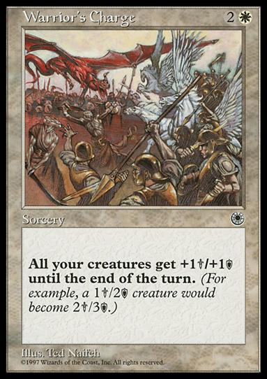 Magic the Gathering: Portal (Base Set) card 38 Warrior's Charge