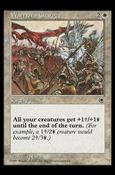 Magic the Gathering: Portal (Base Set) card 38 Warrior's Charge