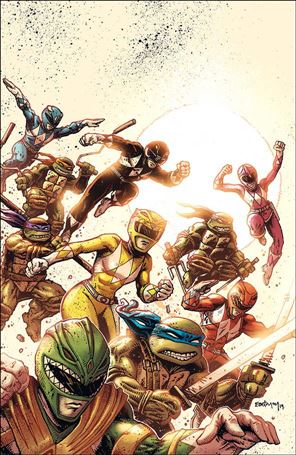 Mighty Morphin Power Rangers/Teenage Mutant Ninja Turtles issue 1-F Kevin Eastman Cover