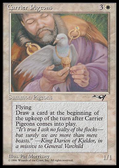 Magic the Gathering: Alliances (Base Set) card 1-B Carrier Pigeons