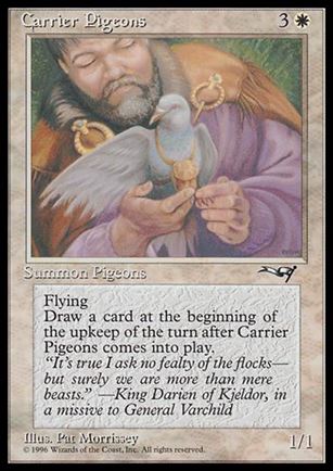Magic the Gathering: Alliances (Base Set) card 1-B Carrier Pigeons