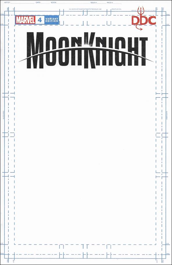 Moon Knight (2021) issue 4-E Devil Dog Comics Blank/Sketch Cover