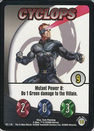 X-Men Trading Card Game (Base Set) card 122 Cyclops