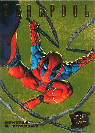 1995 Fleer Ultra X-Men (Hunters & Stalkers Subset) card 3-B Deadpool (Gold Foil)