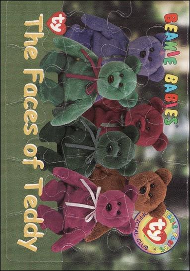 Beanie Babies Series 1 (Puzzle Cards Subset) card nn4 The Faces of Teddy