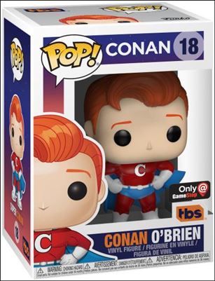 POP! Conan figure 18 Conan O'Brien (Super Suit) GameStop Exclusive