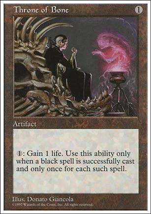 Magic the Gathering: 5th Edition (Base Set) card 403 Throne of Bone