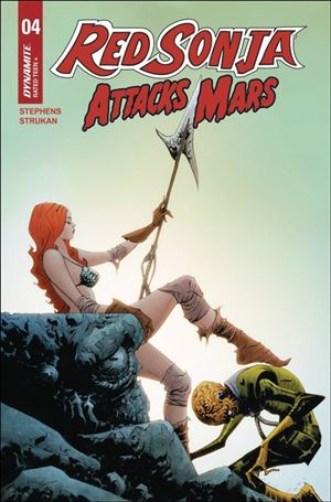 Red Sonja Attacks Mars issue 4.00-B Jae Lee Cardstock Cover