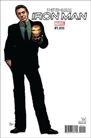 Infamous Iron Man issue 1-B Mike Deodato Jr. 1:10 Teaser Cover