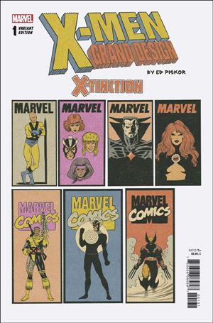 X-Men: Grand Design: X-Tinction issue 1-B Ed Piskor Corner Boxes Cover