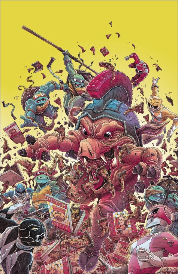 Mighty Morphin Power Rangers / Teenage Mutant Ninja Turtles III issue 1-I James Stokoe Virgin 1:25 Cover