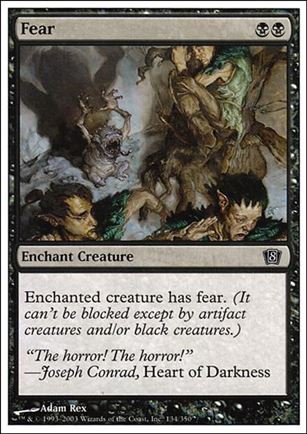 Magic the Gathering: 8th Edition (Base Set) card 134 Fear
