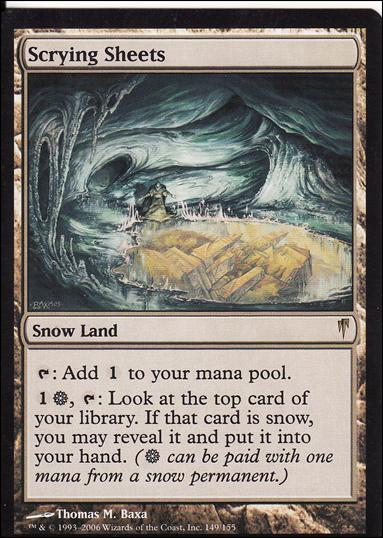 Magic the Gathering: Coldsnap (Base Set) card 149 Scrying Sheets