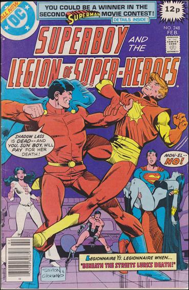Superboy & the Legion of Super-Heroes issue 248-C UK Price Cover