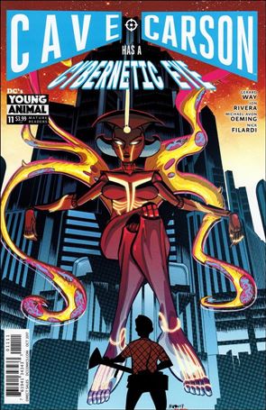 Cave Carson Has a Cybernetic Eye issue 11 Michael Avon Oeming Cover