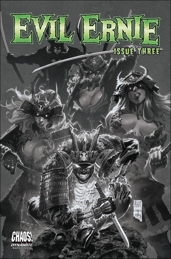 Evil Ernie (2021) issue 3-G Philip Tan 1:10 Black & White Cover