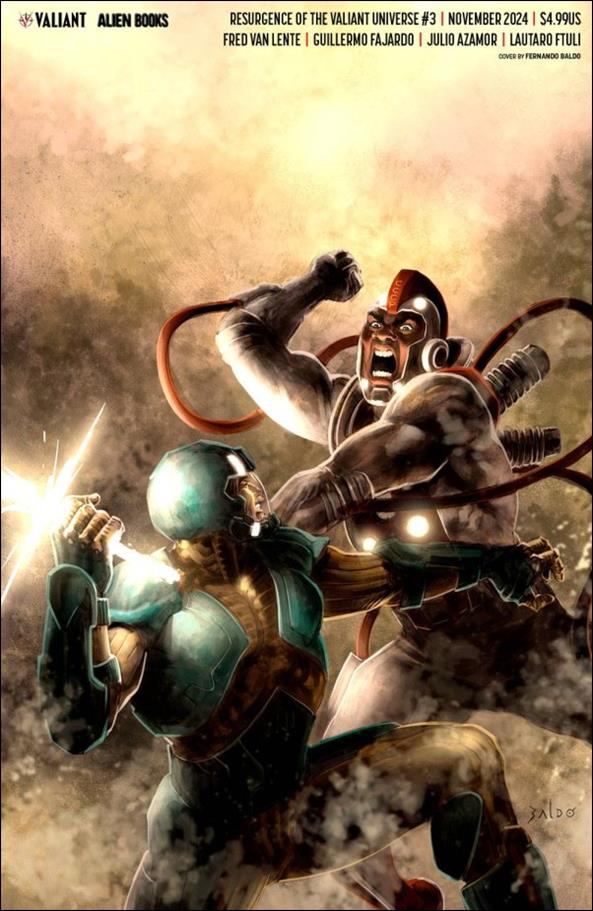 Resurgence of the Valiant Universe issue 3-E Fernando Baldo Virgin Cover