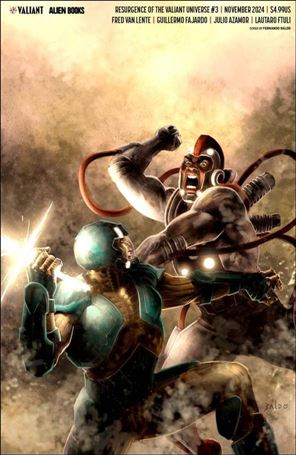 Resurgence of the Valiant Universe issue 3-E Fernando Baldo Virgin Cover