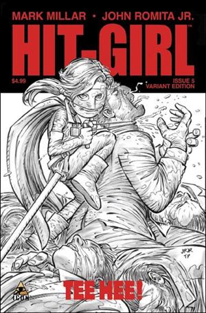 Hit-Girl (2012) issue 5-C John Romita Jr. 1:50 Sketch Cover