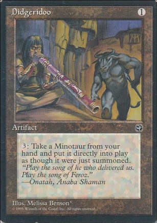 Magic the Gathering: Homelands (Base Set) card 105 Didgeridoo
