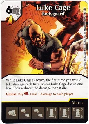 Marvel Dice Masters Civil War card 116 Luke Cage: Bodyguard 
