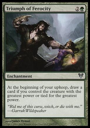 Magic the Gathering: Avacyn Restored (Base Set) card 198 Triumph of Ferocity