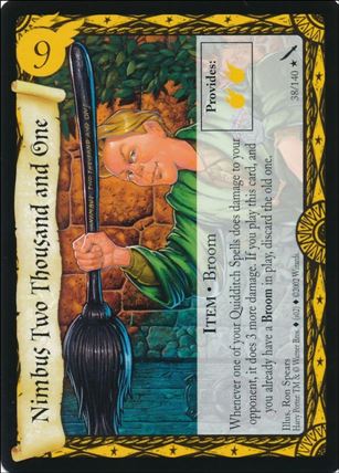 Harry Potter: Chamber of Secrets (Base Set) card 38 Nimbus Two Thousand and One