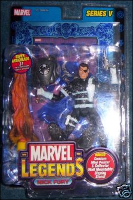 Marvel Legends (Series 5) figure 4-B Nick Fury (Blue Foil Poster)