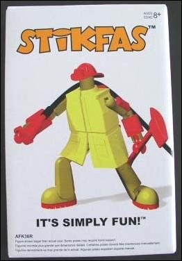 Stikfas figure AFK36R-B Alpha Male Firefighter (Yellow)