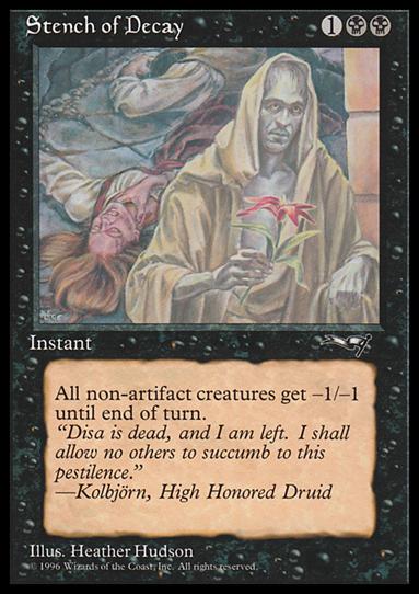 Magic the Gathering: Alliances (Base Set) card 61 Stench of Decay