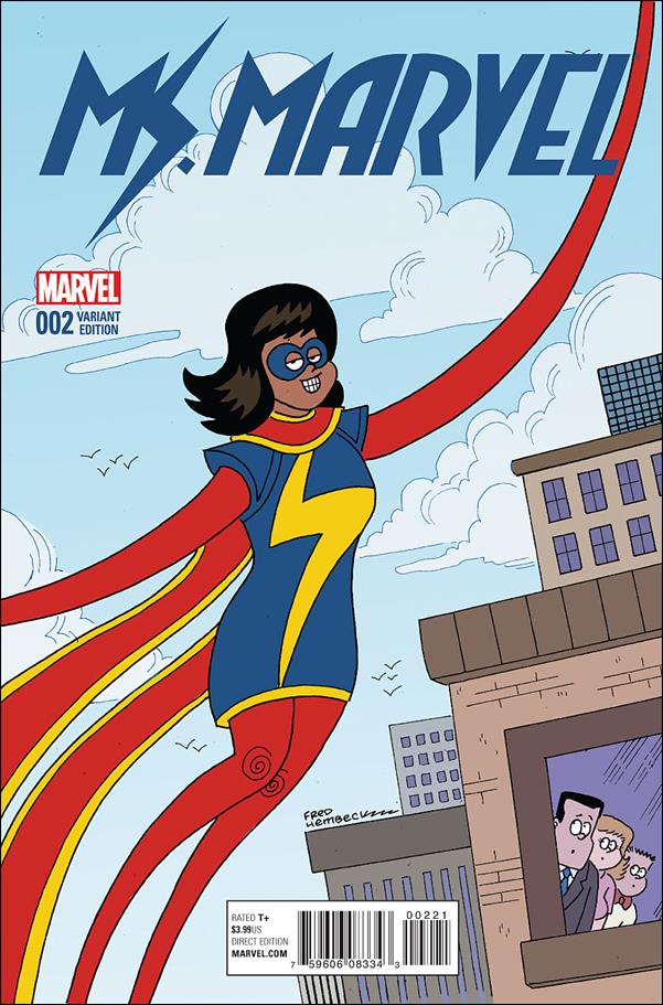 Ms. Marvel (2016) issue 2-B Fred Hembeck 1:10 Cover