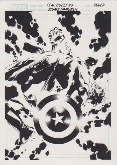 Marvel Universe 2011 (Artist Draft Subset) card AD6 Fear Itself #3