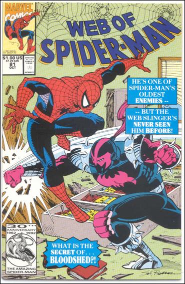 Web of Spider-Man (1985) issue 81-B Sears Marvel Vintage Pack Edition