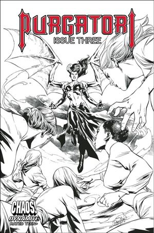 Purgatori (2021) issue 3-I Carlo Pagulayan 1:10 Black & White Cover