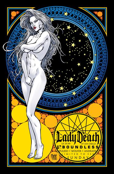 Lady Death (2010) issue 7-H San Diego Comic-Con Sundary Cover 1/350