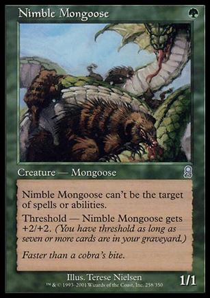Magic the Gathering: Odyssey (Base Set) card 258 Nimble Mongoose