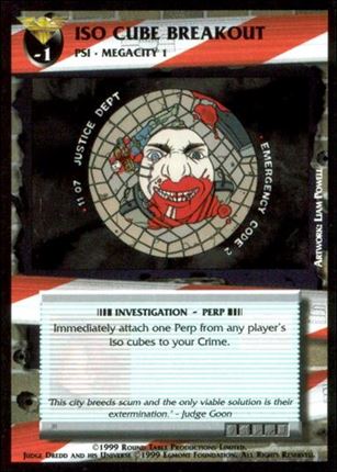Dredd: The Card Game card 85 Iso Cube Breakout