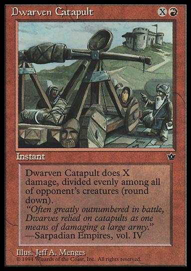 Magic the Gathering: Fallen Empires (Base Set) card 51 Dwarven Catapult