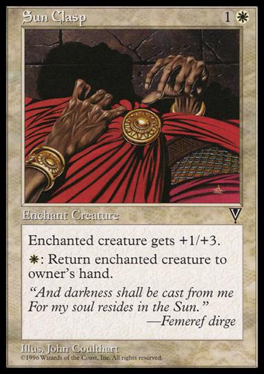 Magic the Gathering: Visions (Base Set) card 21 Sun Clasp