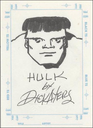 Marvel: The Silver Age (Sketchagraphs Sketch Subset) card DA Dick Ayers - Hulk