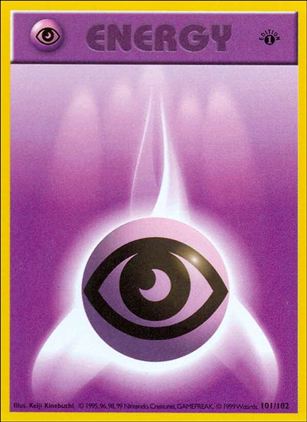 Pokemon (Base Set) card 101/102 Psychic Energy (1st Edition) - Shadowless