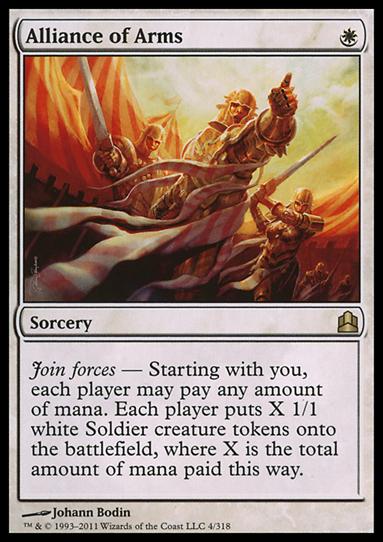Magic the Gathering: Commander (Base Set) card 4 Alliance of Arms