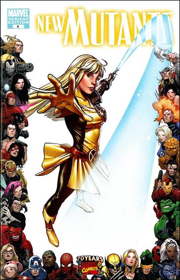 New Mutants (2009) issue 4-B  70th Anniversary Frame 1:10 Cover