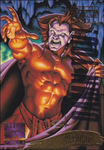 1995 Marvel Masterpieces (Multi-Foil E-Motion Parallel Base Set) card 132 Mephisto