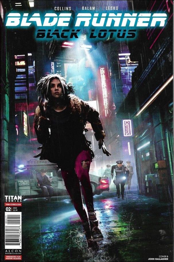 Blade Runner: Black Lotus issue 2-B John Gallagher Cover