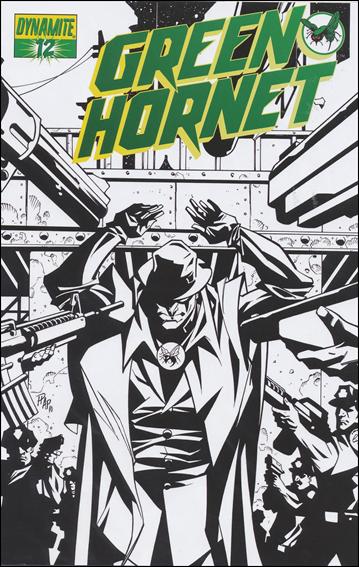 Green Hornet (2010) issue 12-E Phil Hester 1:25 Black and White Cover