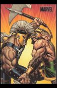 Marvel Heroes and Villains (Silver Foil Parallel Base Set) card 44 Hercules vs Ares